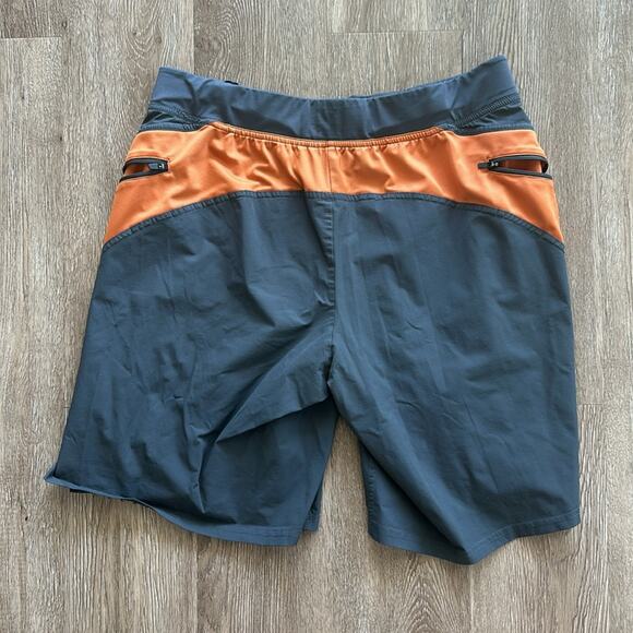 Hylete Grey & Orange Helix Athletic 9" Shorts Medium - Picture 5 of 5